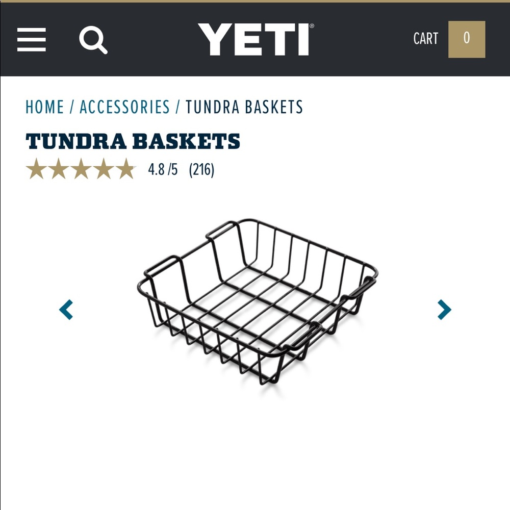 BRAND NEW- Yeti cooler Tundra 35&45 basket